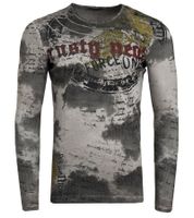 Men's Long-Sleeve Batik-Style Shirt with Urban Print R-10140 Anthracite Men's Long-Sleeve Batik-Style Shirt with Urban Print R-10140 Anthracite