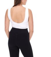 YOU DO YOU Damen Sport-BH Sport-Bustier nahtloses Sport-Oberteil Yoga-BH 904911 Weiß