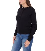 vestino Damen Pullover mit Schleife Langarm-Shirt Alltags-Pullover 901088 Schwarz