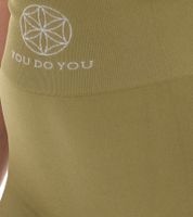 Legging femme YOU DO YOU pantalon fitness tendance effet froissé pantalon d'entraînement 905001 Kaki