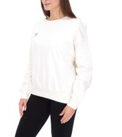 YOU DO YOU Maglione da donna con stampa sul retro, in cotone, a maniche lunghe, stile yoga, 905071, bianco