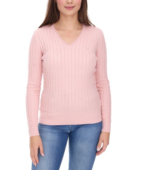vestino Women's Cable Knit Cotton Sweater Casual Sweater 900609 Pink