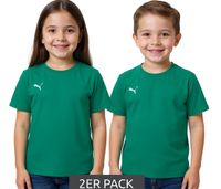 2er Sparpack PUMA TeamGoal 23 Jungen & Mädchen Sport-Shirt Baumwoll-Shirt mit Logo-Patch T-Shirt 656709 05 Grün 2er Sparpack PUMA TeamGoal 23 Jungen & Mädchen Sport-Shirt Baumwoll-Shirt mit Logo-Patch T-Shirt 656709 05 Grün