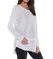 Pull tricoté en coton pour femme Vestino, pull de loisirs, 900498, blanc