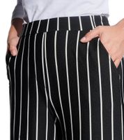 COURSE Women's High-Waisted Business Trousers, Striped Office Trousers, Everyday Trousers, Loose Fit 68695405 Black/White