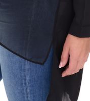 vestino Damen Boyfriend Hemd-Bluse mit transparenten Partien Sommer-Bluse 900509 Schwarz vestino Damen Boyfriend Hemd-Bluse mit transparenten Partien Sommer-Bluse 900509 Schwarz