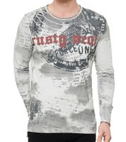 Camicia a maniche lunghe da uomo con sfumatura di colore, camicia a maniche lunghe in cotone, maglione estivo, camicia per il tempo libero R-10140 grigio chiaro
