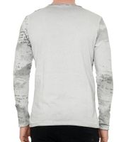 Camicia a maniche lunghe da uomo con sfumatura di colore, camicia a maniche lunghe in cotone, maglione estivo, camicia per il tempo libero R-10140 grigio chiaro