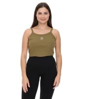 YOU DO YOU women's crop top ribbed fitness top cotton shirt tank top yoga fashion 905101 khaki