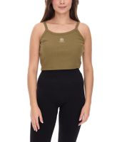 YOU DO YOU women's crop top ribbed fitness top cotton shirt tank top yoga fashion 905101 khaki