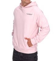 SUBLEVEL Herren Kapuzen-Pullover Baumwoll-Hoodie mit Eingriffstaschen Sweater H10014T21326A in Rosa oder Weiß SUBLEVEL Herren Kapuzen-Pullover Baumwoll-Hoodie mit Eingriffstaschen Sweater H10014T21326A in Rosa oder Weiß