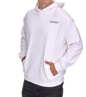 SUBLEVEL Herren Kapuzen-Pullover Baumwoll-Hoodie mit Eingriffstaschen Sweater H10014T21326A in Rosa oder Weiß SUBLEVEL Herren Kapuzen-Pullover Baumwoll-Hoodie mit Eingriffstaschen Sweater H10014T21326A in Rosa oder Weiß
