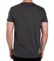 Herren T-Shirt mit "Born with a Purpose" Print Baumwoll-Shirt Rundhals-Shirt R-15216 Dunkelgrau meliert Herren T-Shirt mit "Born with a Purpose" Print Baumwoll-Shirt Rundhals-Shirt R-15216 Dunkelgrau meliert