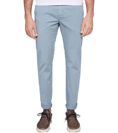 CAMP DAVID Men's Chino Pants, Cotton Trousers with Side Pockets, Everyday Trousers, 31221846 Blue