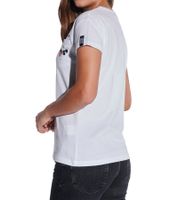 COURSE Topolino T-shirt da donna con taschino sul petto in cotone girocollo 900939 Bianco
