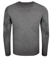 Maglietta da uomo a maniche lunghe con grandi scritte e stampa. Camicia a maniche lunghe in cotone, maglione estivo, camicia per il tempo libero R-10135 Grigio Maglietta da uomo a maniche lunghe con grandi scritte e stampa. Camicia a maniche lunghe in cotone, maglione estivo, camicia per il tempo libero R-10135 Grigio