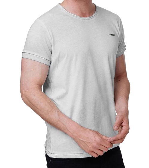 Men's T-Shirt, Versatile Cotton Crew Neck T-Shirt, R-15280 Light Gray