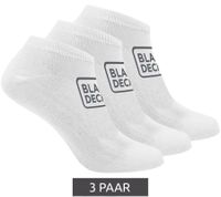 3 paires de chaussettes BLACK+DECKER avec détails logo, chaussettes de travail, OEKO-TEX Standard 100, chaussettes de sport BX/OBI1SLCX3BL3942 Blanc 3 paires de chaussettes BLACK+DECKER avec détails logo, chaussettes de travail, OEKO-TEX Standard 100, chaussettes de sport BX/OBI1SLCX3BL3942 Blanc