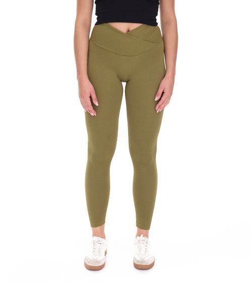 YOU DO YOU Women's Leggings, Fashionable Fitness Pants, Workout Pants, Sports Tights, High Waist, 904991 Khaki