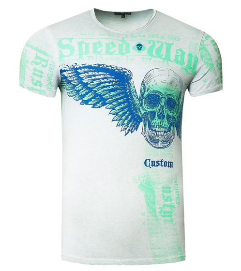 Men's T-Shirt, Versatile Cotton Crew Neck T-Shirt R-15264 Gray