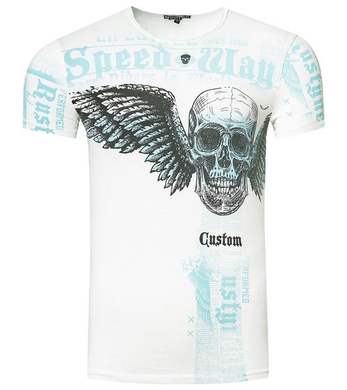 Men's T-Shirt, Versatile Cotton Crew Neck T-Shirt R-15264 white