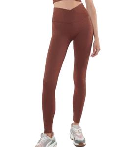Leggings da donna YOU DO YOU, pantaloni da fitness alla moda, pantaloni da allenamento, collant sportivi a vita alta, moda yoga 904991, marrone mogano