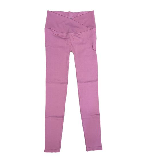 YOU DO YOU Damen Leggings modische Fitness-Hose Workout-Hose Sport-Tights High Waist Yoga-Mode 904991 Alt-Rosa