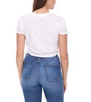 Maglietta da donna Coca-Cola con stampa "cherry Coke" in cotone a scollo tondo, 900468, bianca