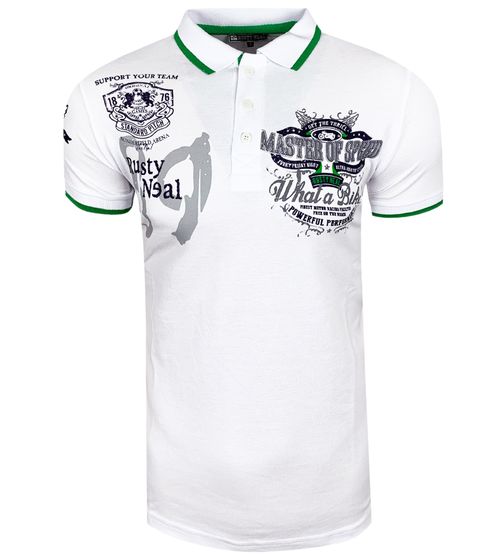 Men's Polo Shirt, Versatile Cotton Pique Polo Shirt R-15221 White