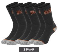3 paires de chaussettes de travail pour hommes BLACK+DECKER avec chaussettes en coton éponge rembourrées, chaussettes de travail OEKO-TEX Standard 100 BX/OBII en anthracite/noir, noir/chien ou noir/gris 3 paires de chaussettes de travail pour hommes BLACK+DECKER avec chaussettes en coton éponge rembourrées, chaussettes de travail OEKO-TEX Standard 100 BX/OBII en anthracite/noir, noir/chien ou noir/gris