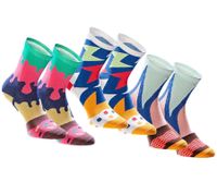 9 pairs of TASTIQ printed cotton socks, long socks, in a stylish gift box, Tas/1/CSX3, with a pizza or donut print