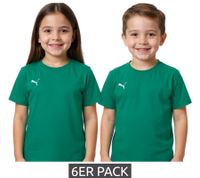 6er Pack PUMA TeamGoal 23 Jungen & Mädchen Sport-Shirt Baumwoll-Shirt mit Logo-Patch T-Shirt 656709 in Grün, Schwarz, Grau, Gelb, Rot oder Weiß 6er Pack PUMA TeamGoal 23 Jungen & Mädchen Sport-Shirt Baumwoll-Shirt mit Logo-Patch T-Shirt 656709 in Grün, Schwarz, Grau, Gelb, Rot oder Weiß