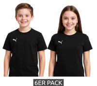 6er Pack PUMA TeamGoal 23 Jungen & Mädchen Sport-Shirt Baumwoll-Shirt mit Logo-Patch T-Shirt 656709 in Grün, Schwarz, Grau, Gelb, Rot oder Weiß 6er Pack PUMA TeamGoal 23 Jungen & Mädchen Sport-Shirt Baumwoll-Shirt mit Logo-Patch T-Shirt 656709 in Grün, Schwarz, Grau, Gelb, Rot oder Weiß