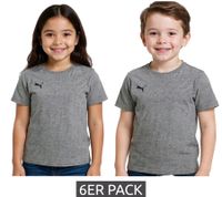6er Pack PUMA TeamGoal 23 Jungen & Mädchen Sport-Shirt Baumwoll-Shirt mit Logo-Patch T-Shirt 656709 in Grün, Schwarz, Grau, Gelb, Rot oder Weiß 6er Pack PUMA TeamGoal 23 Jungen & Mädchen Sport-Shirt Baumwoll-Shirt mit Logo-Patch T-Shirt 656709 in Grün, Schwarz, Grau, Gelb, Rot oder Weiß