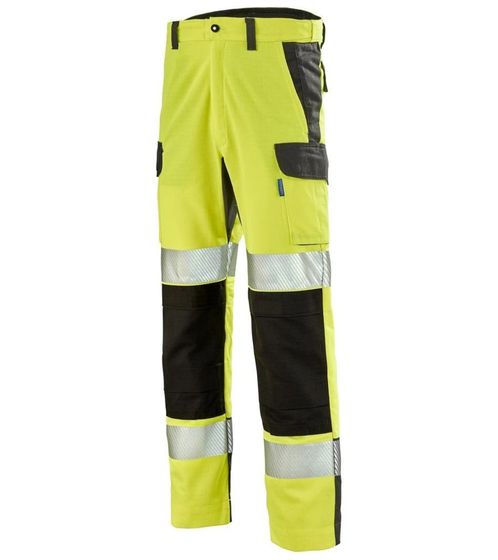 CEPOVETT Fluo Advanced Men's Work Trousers with Cordura Workwear Protective Clothing 270 g/m² PPE Category 2 HV42 9B308795 Neon Yellow
