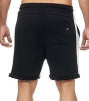 Pantaloncini sportivi da uomo, pantaloncini in cotone, pantaloni corti da fitness, pantaloni da allenamento R-13631 Nero/Giallo o Nero/Bianco