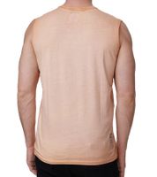 Canotta da uomo a maniche corte, semplice maglietta estiva in cotone R-15286, arancione chiaro, bianco, kaki o grigio Canotta da uomo a maniche corte, semplice maglietta estiva in cotone R-15286, arancione chiaro, bianco, kaki o grigio