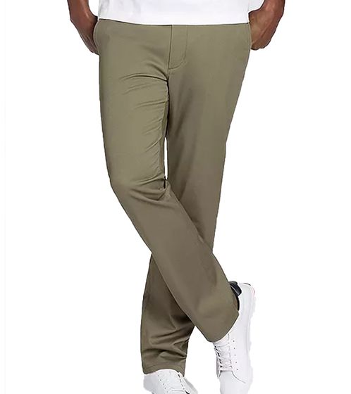 KangaROOS Men's Chino Pants, Cotton Trousers with Slash Pockets, Straight Leg Business Trousers, 49831566, Dark Green