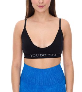 YOU DO YOU Reggiseno sportivo da donna, bustino sportivo senza cuciture, reggiseno da yoga 904941 nero