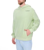 SUBLEVEL Herren Kapuzen-Pullover Baumwoll-Hoodie mit Eingriffstaschen Sweater H10014T21326A Rosa, Hellgrün oder Weiß SUBLEVEL Herren Kapuzen-Pullover Baumwoll-Hoodie mit Eingriffstaschen Sweater H10014T21326A Rosa, Hellgrün oder Weiß