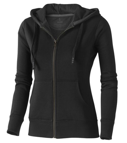Elevate Arora Women's Hooded Sweatshirt, 300 g/m² Plain Cotton Jacket, Pullover, 3821295 Dark Grey