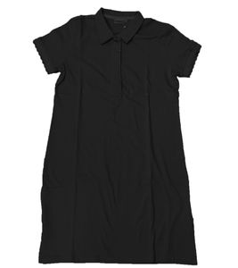 Les Tropeziennes Damen Polo-Kleid Sommer-Kleid stylisches Mini-Kleid aus reiner Baumwolle 1420739 CG Schwarz