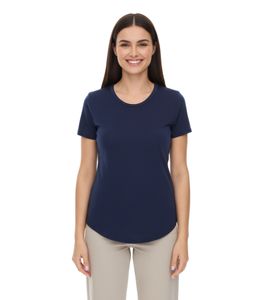 ELEVATE Jade Women's T-Shirt, Sustainable Short-Sleeved Shirt, 160 g/m² Basic Shirt, Undershirt, 3750149 Navy