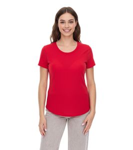 ELEVATE Jade Women's T-Shirt, Sustainable Short-Sleeved Shirt, 160 g/m² Basic Shirt, Undershirt, 3750125 Red