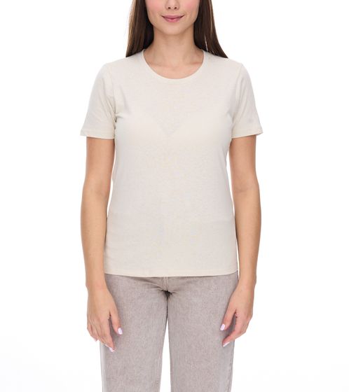 ELEVATE Heros Damen T-Shirt schlichtes Baumwoll-Shirt 150 g/m2 Basic-Shirt Unterzieh-Shirt 3802990 Beige