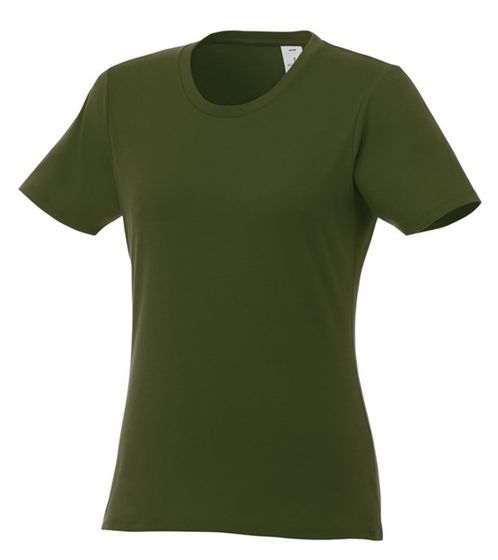 ELEVATE Heros Damen T-Shirt schlichtes Baumwoll-Shirt 150 g/m2 Basic-Shirt Unterzieh-Shirt 3802970 Dunkelgrün