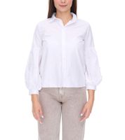 COURSE Women's Summer Blouse with Pearls, Long-Sleeved Shirt 901879 White