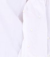 COURSE Women's Summer Blouse with Pearls, Long-Sleeved Shirt 901879 White