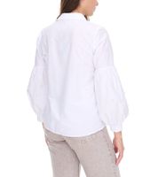 COURSE Women's Summer Blouse with Pearls, Long-Sleeved Shirt 901879 White