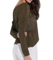 Pull en maille pour femme Vestino avec structure en maille, pull de tous les jours 900709 Kaki